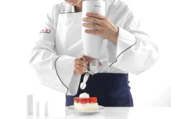 Hendi Slagroomspuit Wit 500 ml + Slagroompatronen 10 Stuks
