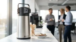 Hendi Thermoskan met Pomp - Pompkan - Isoleerkan - 2.2 Liter