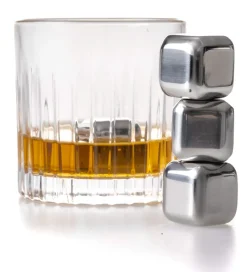 Jay Hill Whiskey Stenen / Koelstenen - RVS - 4 stuks