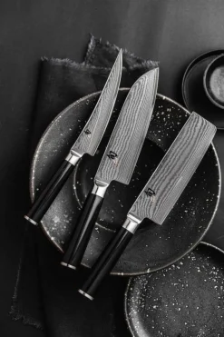 Kai Messenset Shun Classic - 32 lagen damaststaal - (Officemes + Universeel Mes + Koksmes) 3-delig - DMS-300