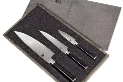 Kai Messenset Shun Classic - 32 lagen damaststaal - (Officemes + Universeel Mes + Koksmes) 3-delig - DMS-300