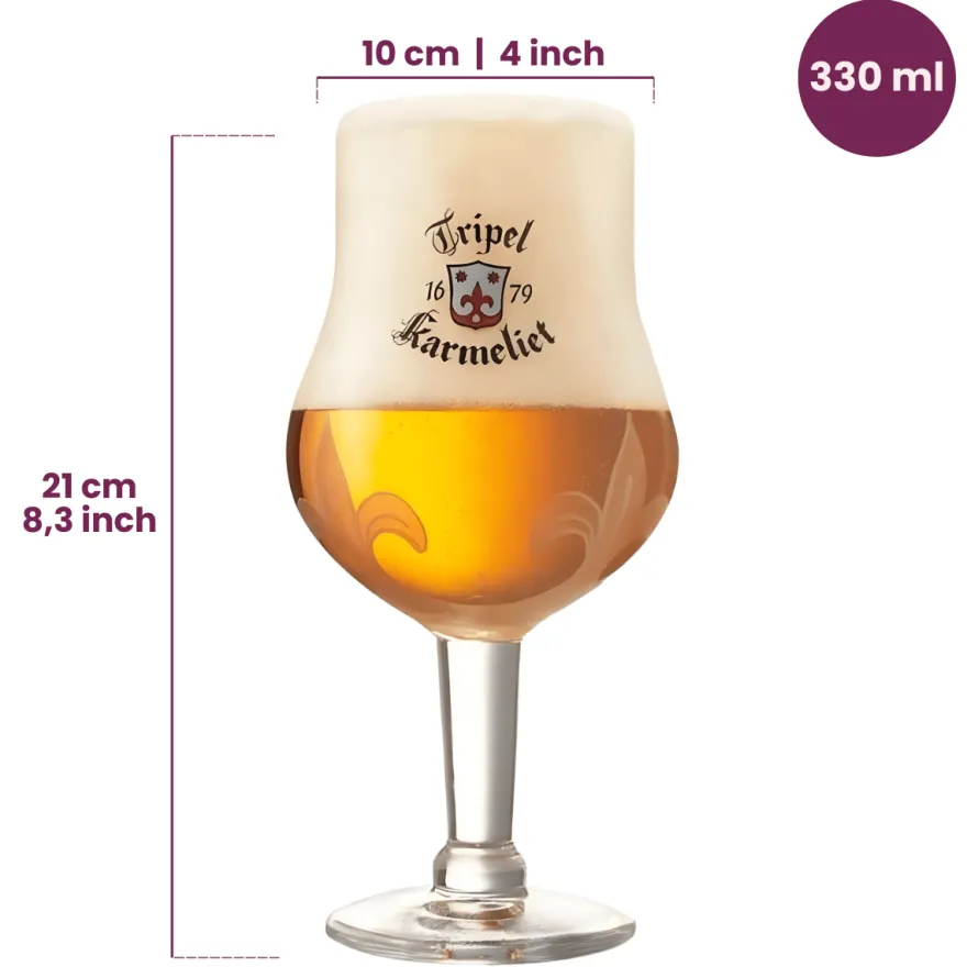 Karmeliet Bierglazen 330 ml - 4 Stuks