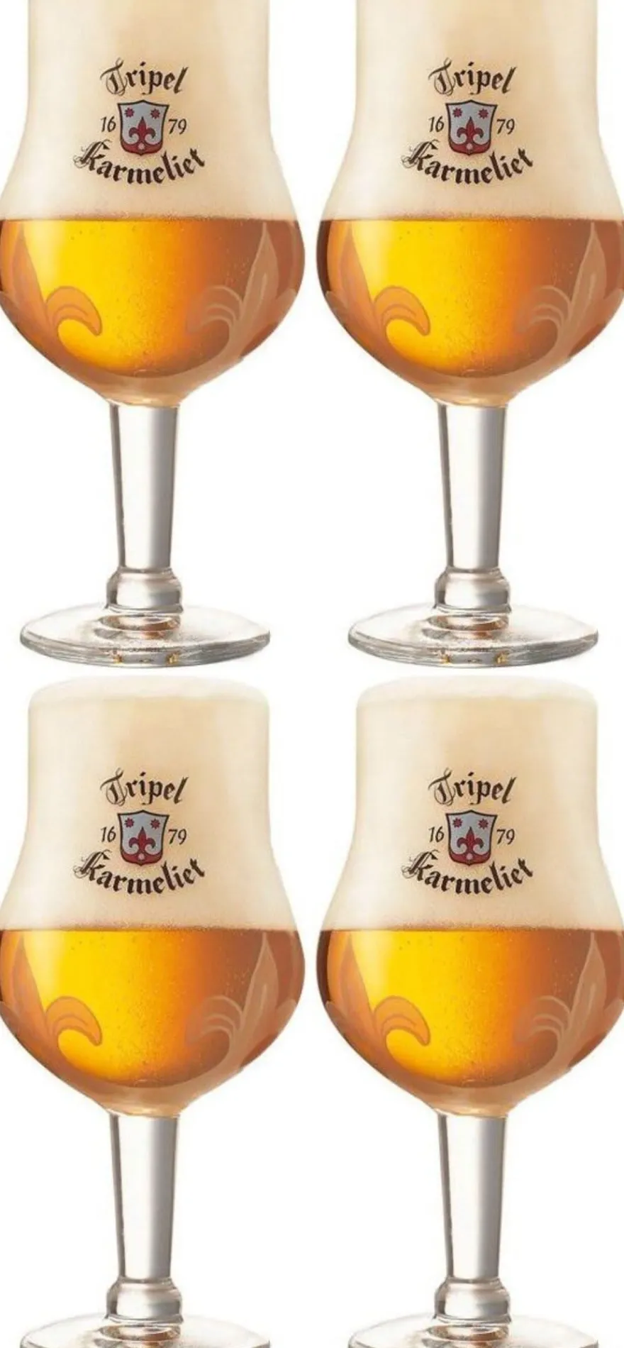 Karmeliet Bierglazen 330 ml - 4 Stuks