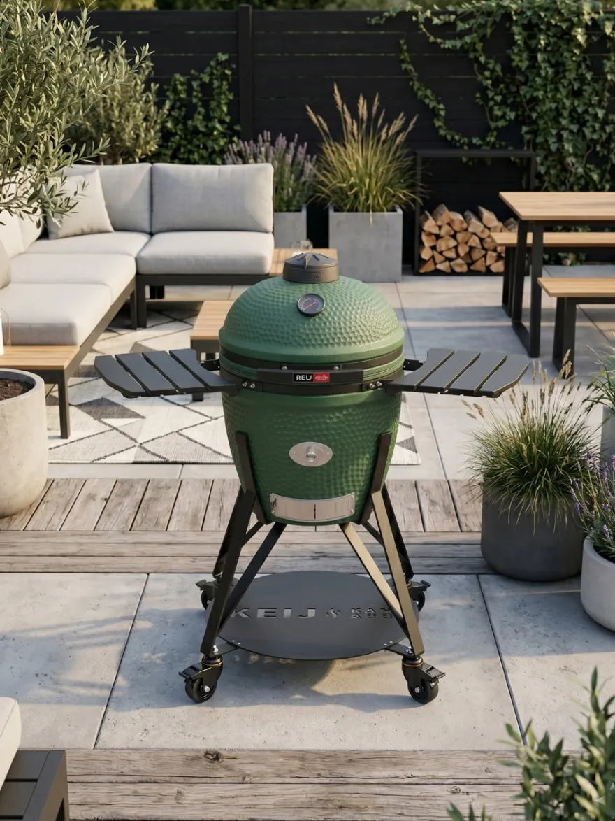 Keij Kamado BBQ Legend Large Green - 21 inch