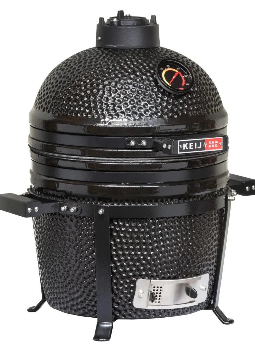 Keij Kamado BBQ Pro Compact Black - 15 inch
