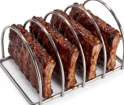 Keij Kamado BBQ Sparerib Rek Small - RVS - voor 4 spareribs