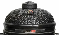 Keij Kamado BBQ Startersset - Pro Large Black 21 inch - met Houtskool, Aanmaakwokkels & Kolenmand
