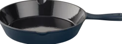 Keij Kamado Koekenpan Skillet Blauw - Gietijzer - ø 25.5 cm - geëmailleerde anti-aanbaklaag