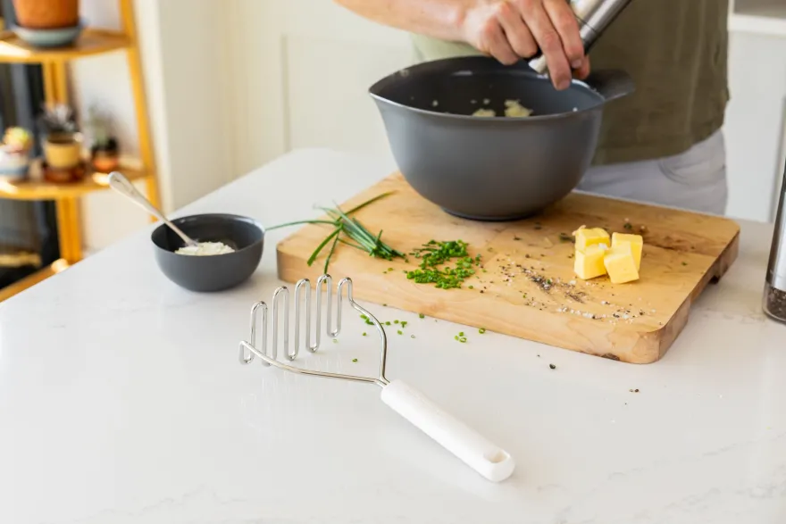 KitchenAid Aardappelstamper Classic Porselein Wit 25.5 cm