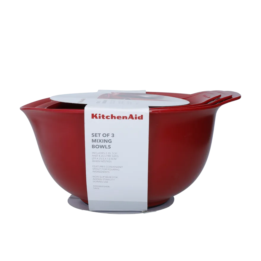 KitchenAid Beslagkom / Mengkom Core Keizerrood - 3 stuks