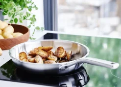 KitchenAid Pannenset Multi-Ply Stainless Steel 4-delig - RVS - Kookpan ø 20, 24 cm, Steelpan ø 16 cm & Koekenpan ø 24 cm
