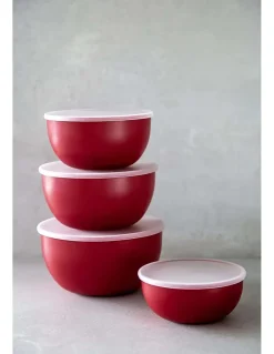KitchenAid Vershoudbakjes / Kommen Core Keizerrood - met deksels - 4 Stuks