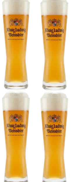 Konig Ludwig Bierglazen Weizen 500 ml - 4 Stuks