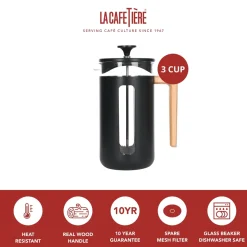 La Cafetière Cafetiere Pisa Zwart 350 ml / 3 kops