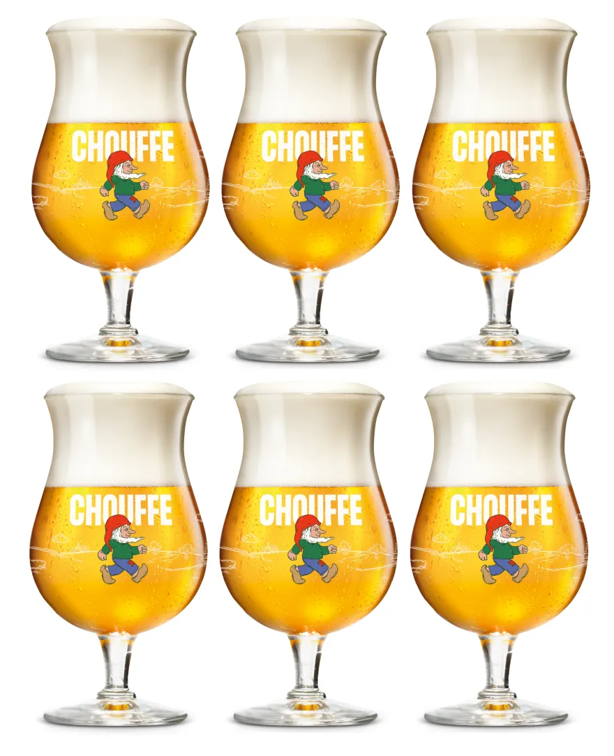La Chouffe Bierglazen - 250 ml - 6 stuks