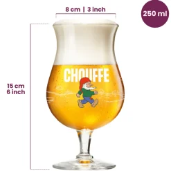 La Chouffe Bierglazen 250 ml - 2 stuks