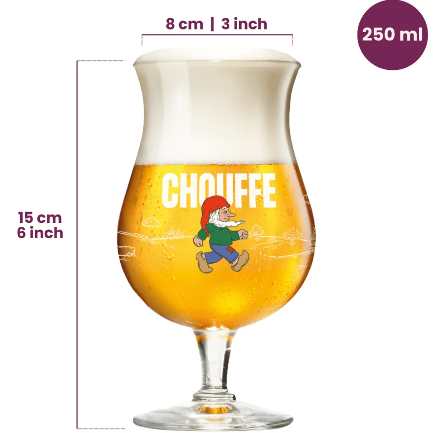 La Chouffe Bierglazen 250 ml - 2 stuks