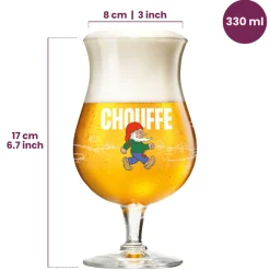 La Chouffe Bierglazen - 330 ml - 2 stuks