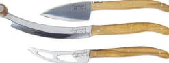 Laguiole Style de Vie Kaasmessenset Luxury Line Eikenhout Stonewash - 3 stuks