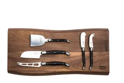 Laguiole Style de Vie Kaasmessen met Plank Premium Line - Zwart