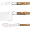 Laguiole Style De Vie Luxury Line Kaasmessen Olijfhout 3 - delig