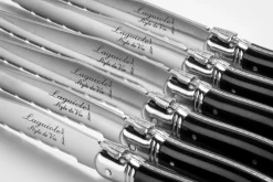 Laguiole Style de Vie Steakmessen Premium Line Zwart - 6 stuks