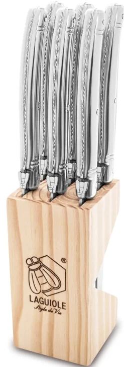 Laguiole Style de Vie Steakmessen Premium Line RVS - 6 stuks