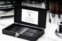 Laguiole Style de Vie Steakmessen Luxury Line Zwart Ebbenhout - 6 stuks