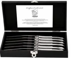 Laguiole Style de Vie Steakmessen Luxury Line RVS - 6 stuks