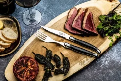 Laguiole Style de Vie Steakvorken Premium Line Zwart - 6 stuks