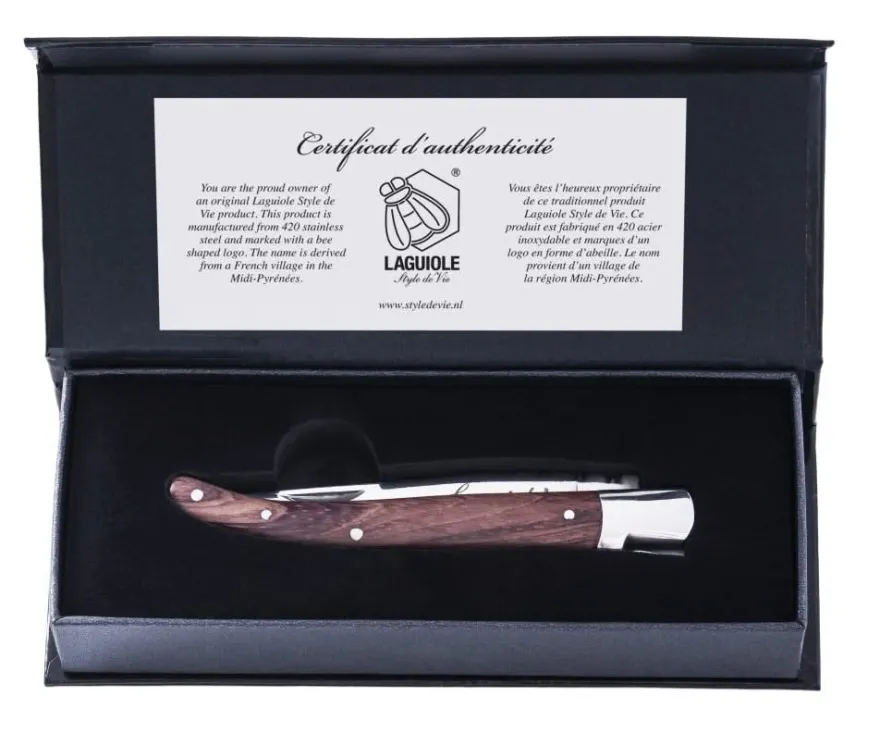 Laguiole Style de Vie Zakmes Rozenhout