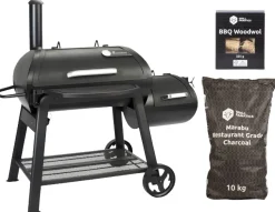 Landmann BBQ / Smoker Startersset Vinson 400 - met Houtskool & Aanmaakwokkels