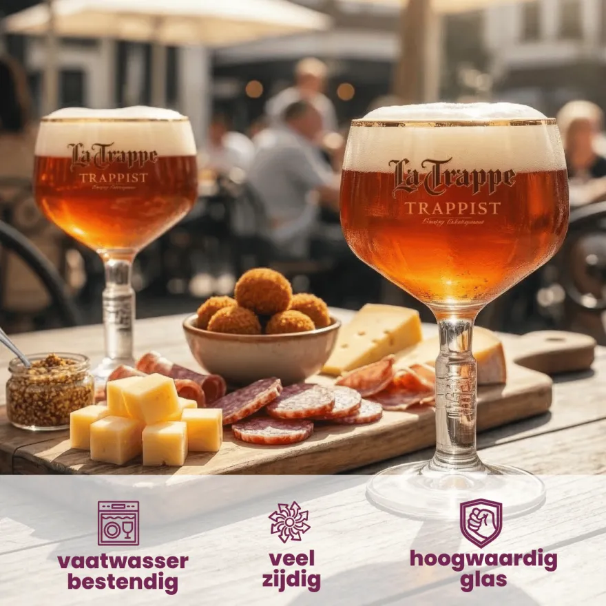 La Trappe Bierglazen 250 ml - 4 Stuks