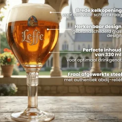 Leffe Bierglazen - 330 ml - 2 stuks
