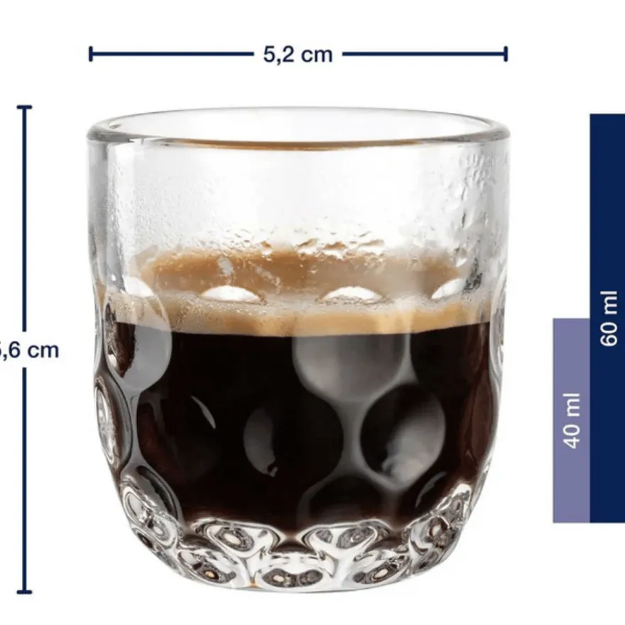 Leonardo Espressoglazen - Gocce Uno - 60 ml - 2 stuks