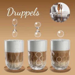 Leonardo Latte Macchiato Glazen - Gocce Uno - 390 ml - 2 stuks