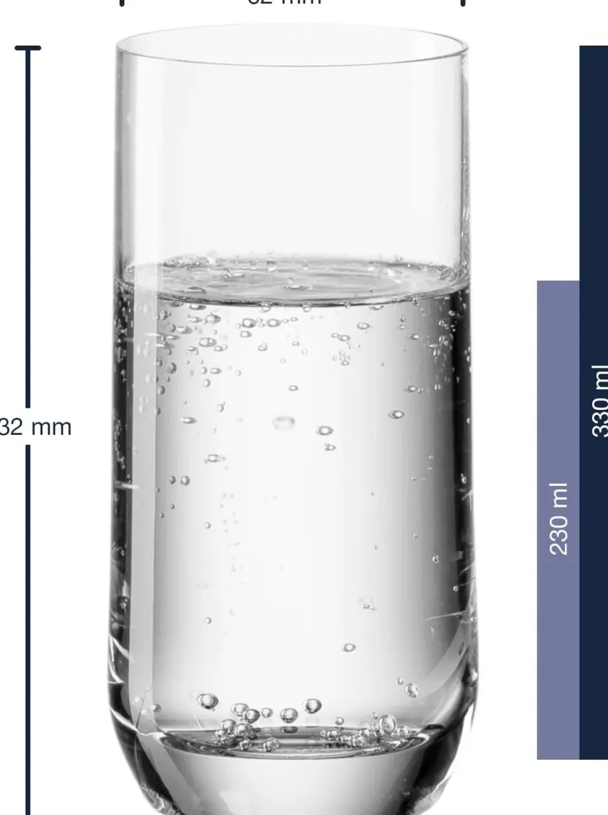 Leonardo Longdrinkglazen - Daily - 330 ml - 6 stuks