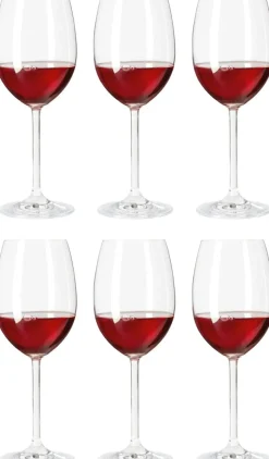 Leonardo Rode Wijnglazen - Daily - 460 ml - 6 stuks