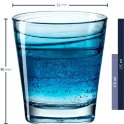 Leonardo Waterglazen Vario Struttura - 250 ml - 6 stuks