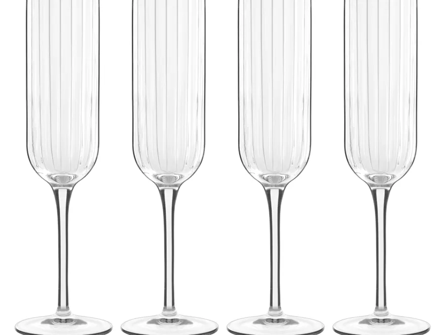 Luigi Bormioli Champagneglazen - Flutes - Bach - 210 ml - 4 Stuks