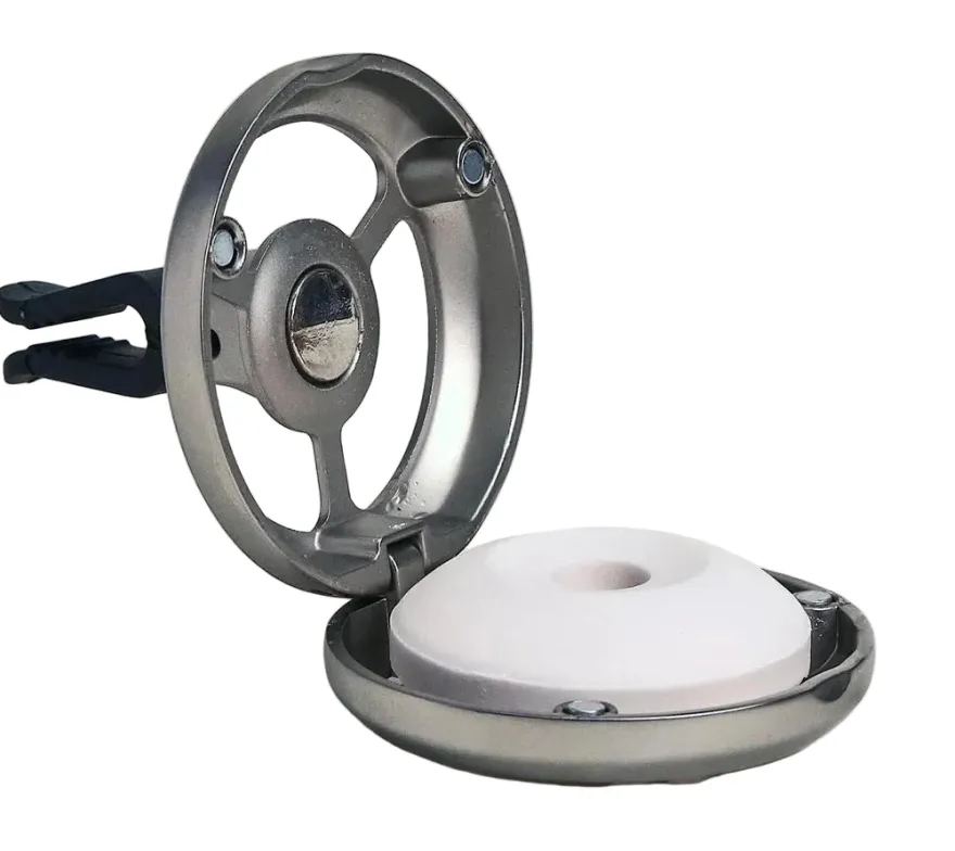 Maison Berger Autoparfum / Autodiffuser Silver - Cotton Caress - Met Navulling