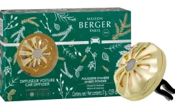 Maison Berger Autoparfum Diffuser Magical Gold - Amber Powder - met navulling
