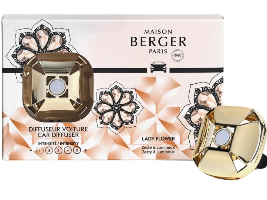 Maison Berger Autoparfum Diffuser Eternity Or / Lady Flower - Met navulling