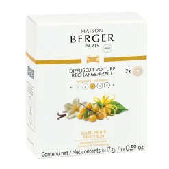 Maison Berger Navulling - voor autoparfum - Fruity Sun - 2 stuks