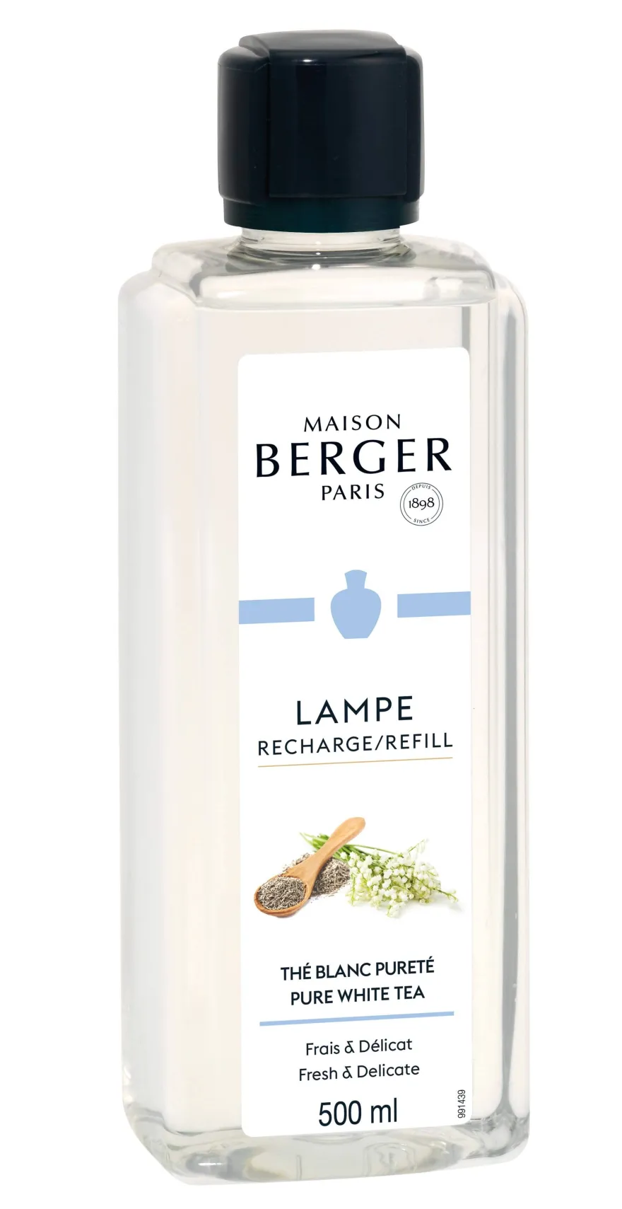 Maison Berger Navulling - voor geurbrander - Pure White Tea - 500 ml