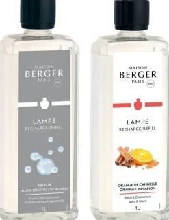 Maison Berger Navulling - voor geurbrander - So Neutral + Orange Cinnamon - 2 x 1 Liter
