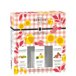 Maison Berger Triopack Navulling - voor geurbrander - Estival - Fruity Sun, Zest of Verbena & Sweet Grapefruit - 3 x 250 ml