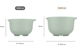 Mepal Beslagkomset Chef It Nordic Sage 3-delig - Beslagkom 1.5 & 3 liter + Spatel