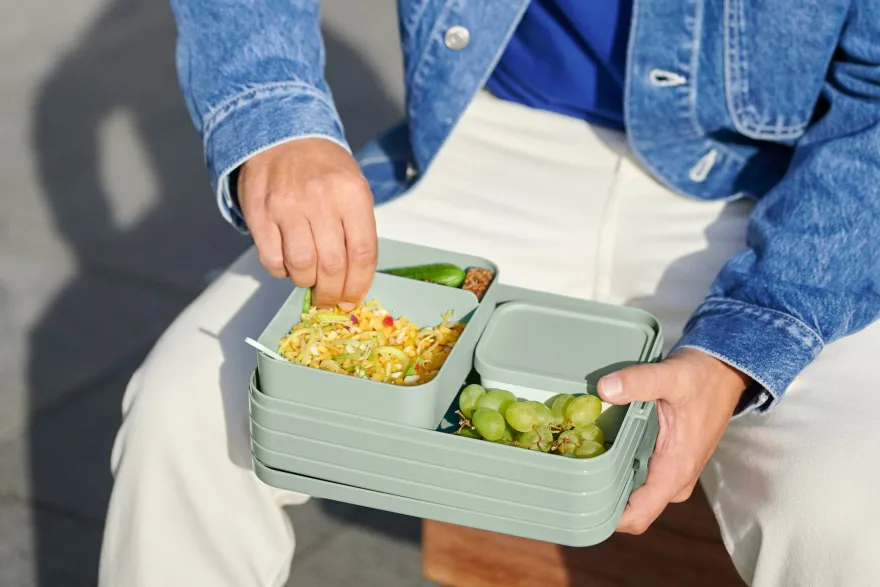 Mepal Broodtrommel / Lunchbox Take a Break Nordic Sage Large - met 2 Bentobakjes