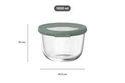 Mepal Glazen Vershoudbakje Cirqula Nordic Sage Rond - 1 liter